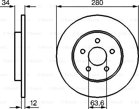 BOSCH 0 986 479 B65 - Тормозной диск unicars.by