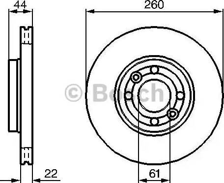 BOSCH 0 986 479 080 - Тормозной диск unicars.by