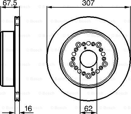 BOSCH 0 986 479 023 - Тормозной диск unicars.by