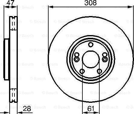 BOSCH 0 986 479 198 - Тормозной диск unicars.by