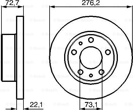 BOSCH 0 986 479 162 - Тормозной диск unicars.by