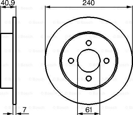 BOSCH 0 986 479 104 - Тормозной диск unicars.by