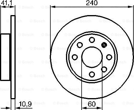 BOSCH 0 986 479 189 - Тормозной диск unicars.by