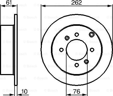 BOSCH 0 986 479 125 - Тормозной диск unicars.by