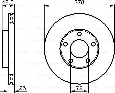 BOSCH 0 986 479 179 - Тормозной диск unicars.by