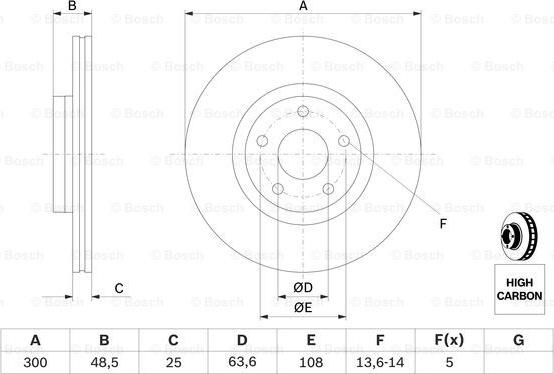 BOSCH 0 986 479 171 - Тормозной диск unicars.by