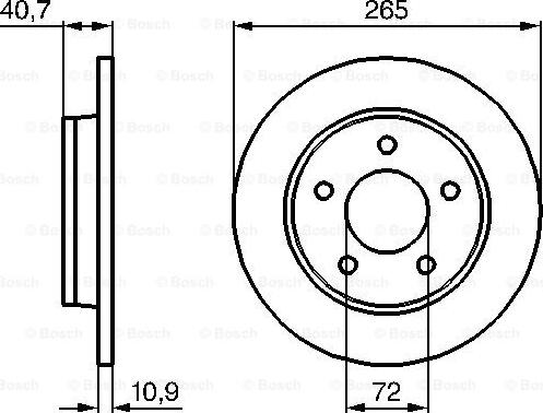 BOSCH 0 986 479 C77 - Тормозной диск unicars.by