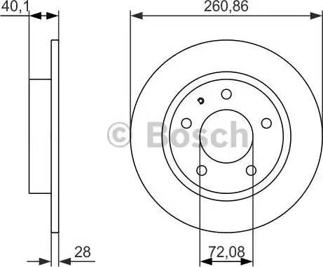 BOSCH 0 986 479 894 - Тормозной диск unicars.by