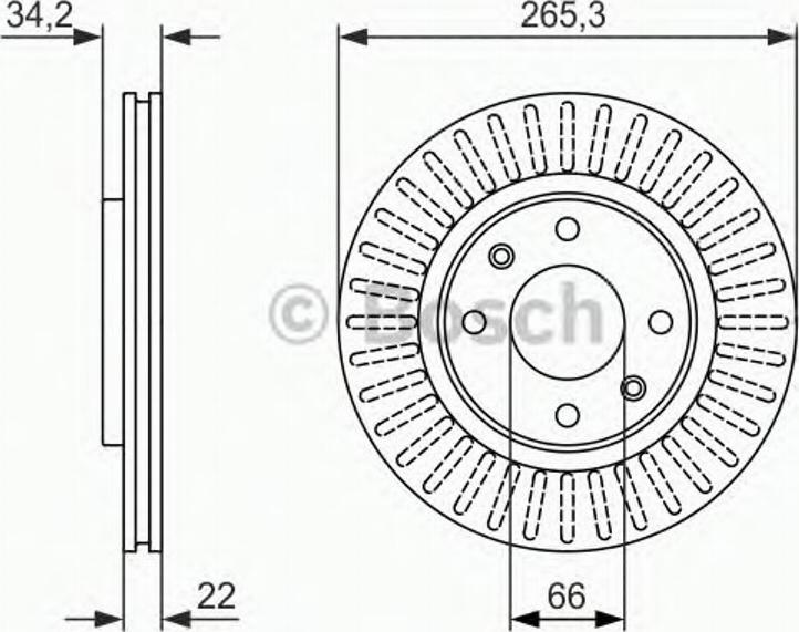 BOSCH 0 986 479 890 - Тормозной диск unicars.by