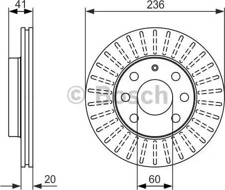 BOSCH 0 986 479 840 - Тормозной диск unicars.by