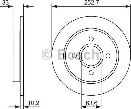 BOSCH 0 986 479 859 - Тормозной диск unicars.by