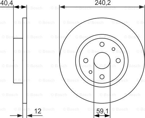 BOSCH 0 986 479 858 - Тормозной диск unicars.by