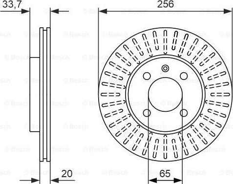 BOSCH 0 986 479 853 - Тормозной диск unicars.by