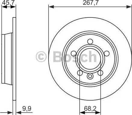 BOSCH 0 986 479 863 - Тормозной диск unicars.by