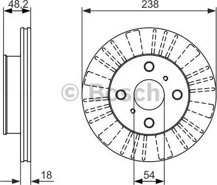 BOSCH 0 986 479 862 - Тормозной диск unicars.by