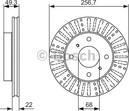 BOSCH 0 986 479 881 - Тормозной диск unicars.by