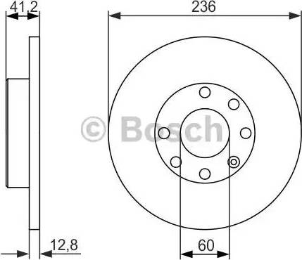 BOSCH 0 986 479 830 - Тормозной диск unicars.by