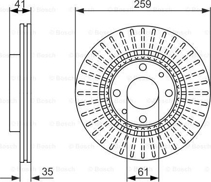 BOSCH 0 986 479 833 - Тормозной диск unicars.by