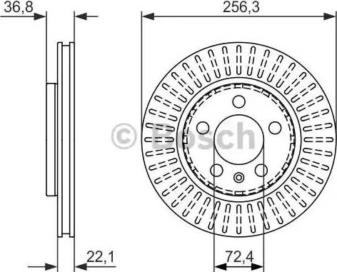 BOSCH 0 986 479 871 - Тормозной диск unicars.by