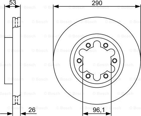 BOSCH 0 986 479 355 - Тормозной диск unicars.by