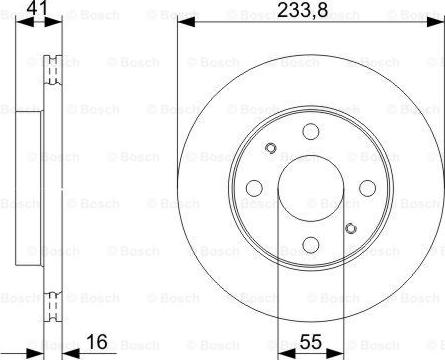 BOSCH 0 986 479 352 - Тормозной диск unicars.by