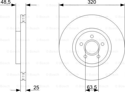 BOSCH 0 986 479 310 - Тормозной диск unicars.by