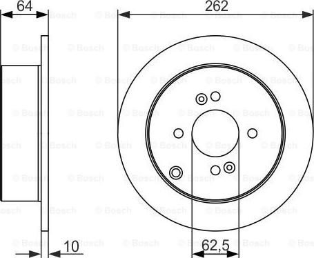 BOSCH 0 986 479 C08 - Тормозной диск unicars.by