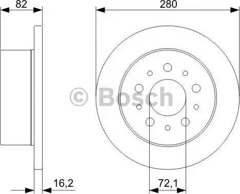 BOSCH 0 986 479 298 - Тормозной диск unicars.by