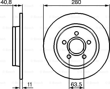 BOSCH 0 986 479 253 - Тормозной диск unicars.by