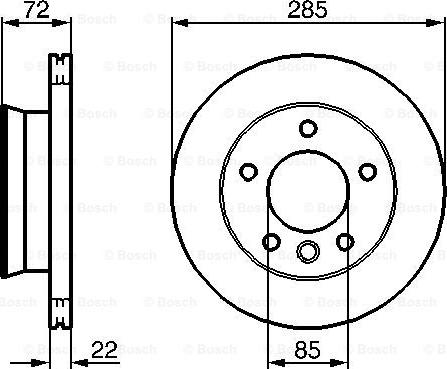 BOSCH 0 986 479 212 - Тормозной диск unicars.by