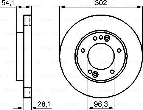 BOSCH 0 986 479 230 - Тормозной диск unicars.by