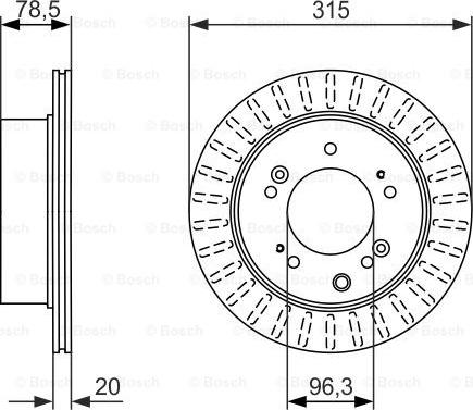 BOSCH 0 986 479 793 - Тормозной диск unicars.by