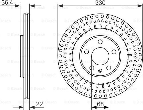 BOSCH 0 986 479 750 - Тормозной диск unicars.by