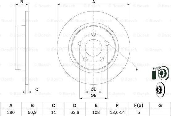 BOSCH 0 986 479 762 - Тормозной диск unicars.by