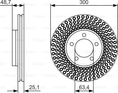 BOSCH 0 986 479 701 - Тормозной диск unicars.by