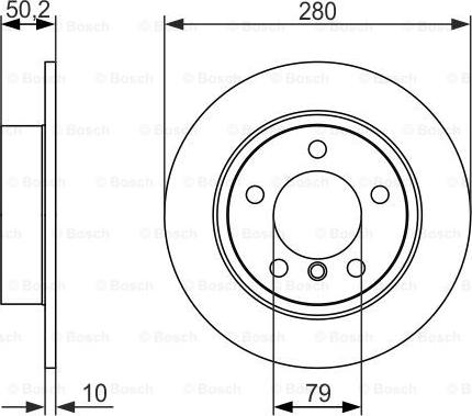 BOSCH 0 986 479 728 - Тормозной диск unicars.by