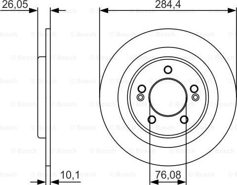 BOSCH 0 986 479 A47 - Тормозной диск unicars.by