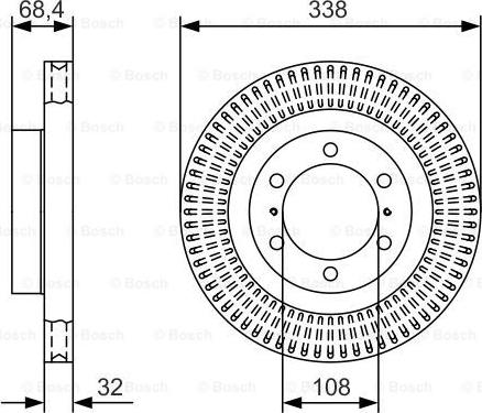 BOSCH 0 986 479 A65 - Тормозной диск unicars.by