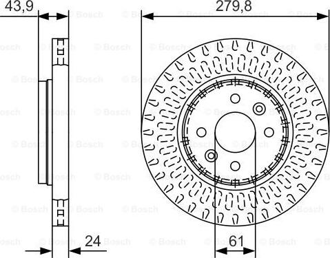 BOSCH 0 986 479 A85 - Тормозной диск unicars.by