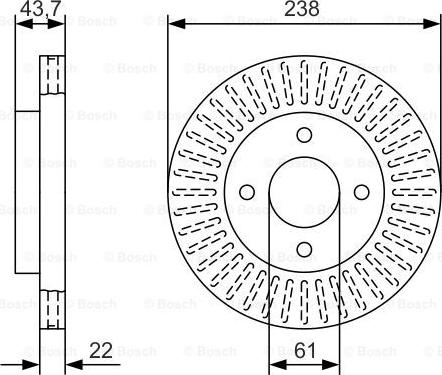 BOSCH 0 986 479 A87 - Тормозной диск unicars.by