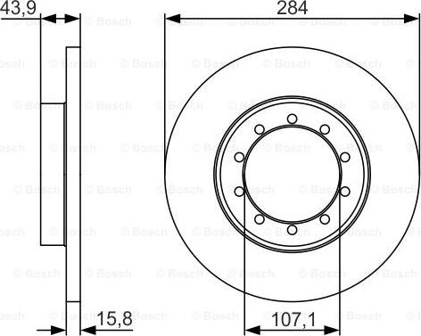 BOSCH 0 986 479 A34 - Тормозной диск unicars.by