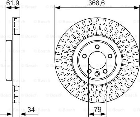 BOSCH 0 986 479 B18 - Тормозной диск unicars.by