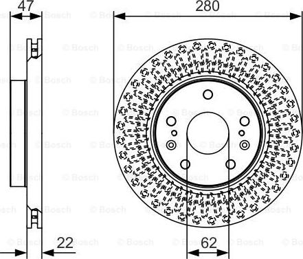 BOSCH 0 986 479 C40 - Тормозной диск unicars.by