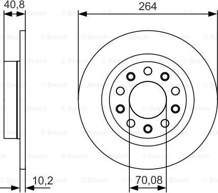 BOSCH 0 986 479 C41 - Тормозной диск unicars.by