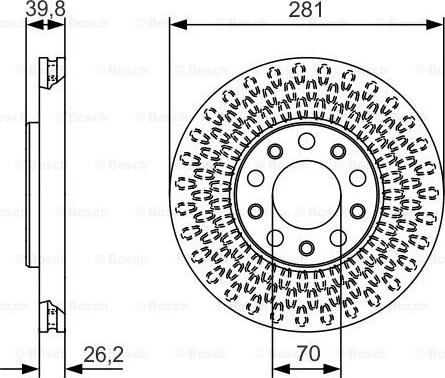 BOSCH 0 986 479 C42 - Тормозной диск unicars.by