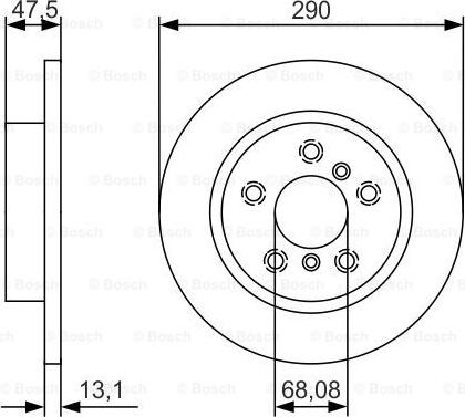 BOSCH 0 986 479 D17 - Тормозной диск unicars.by