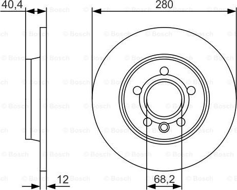 BOSCH 0 986 479 R91 - Тормозной диск unicars.by