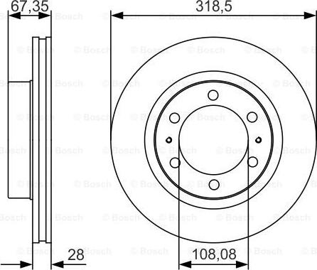 BOSCH 0 986 479 R46 - Тормозной диск unicars.by