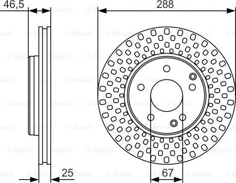 BOSCH 0 986 479 R69 - Тормозной диск unicars.by