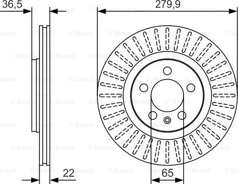 BOSCH 0 986 479 R68 - Тормозной диск unicars.by